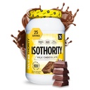 Nutrithority - Isothority Isolated Whey Protein Powder with Ultra-Absorbable Protein and BCAAs to Build Muscle and Accelerate Recovery, Keto Friendly, Low Carbs, Gluten Free (Milk Chocolate)
