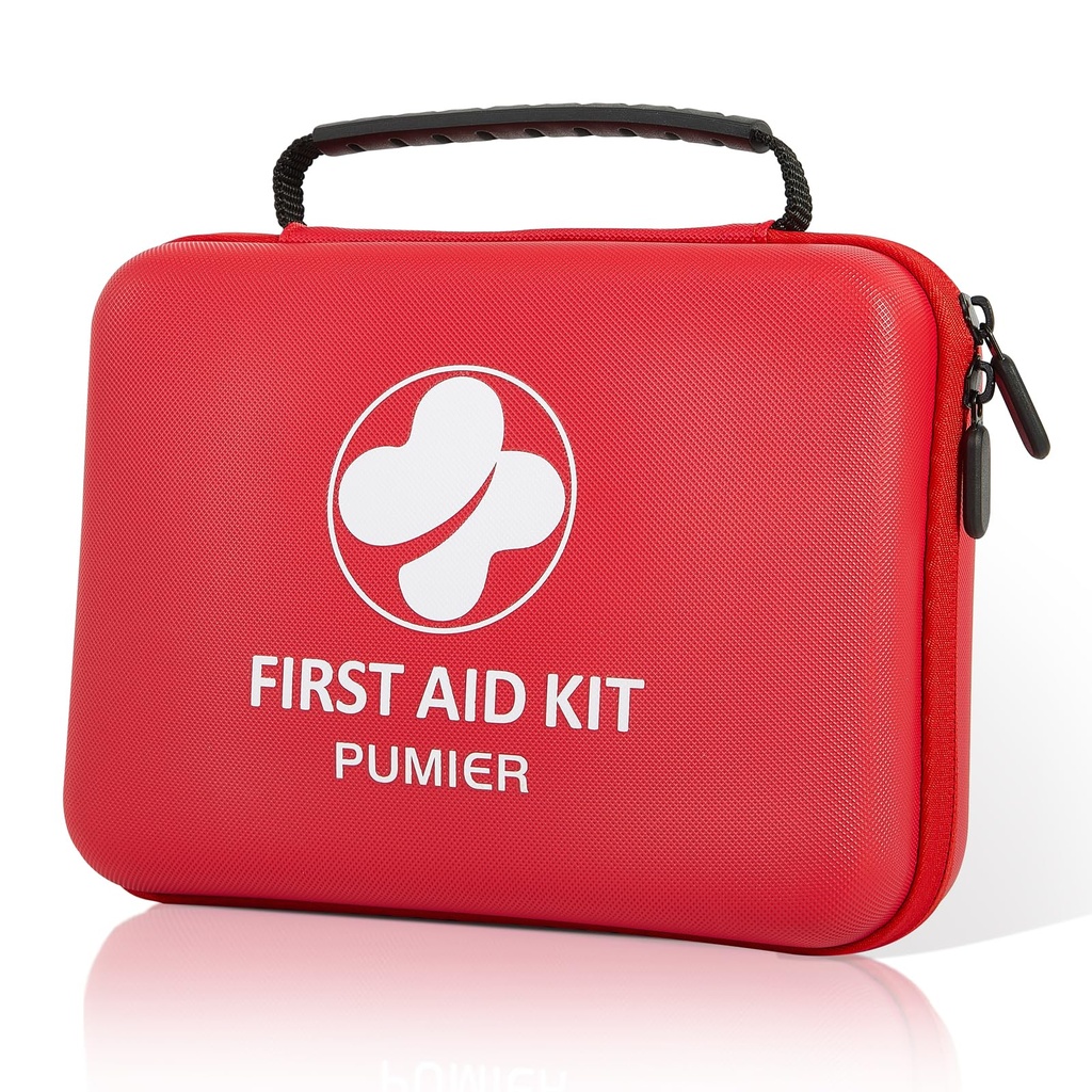 First Aid Kit - 368pcs Waterproof Compact Portable Hard Case - Ideal for Home, Car, Travel, Businesses, Hiking, Vehicle, Boat, Office, Survival - Public Must Have Emergency Kit, Camping Essentials
