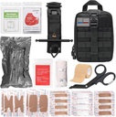 41 PCS Emergency First Aid Kit – Trauma Bag with Tourniquet, Israeli Bandage, Ideal for Camping, Hiking, Car, Home, and Outdoor Survival (MOLLE Compatible)