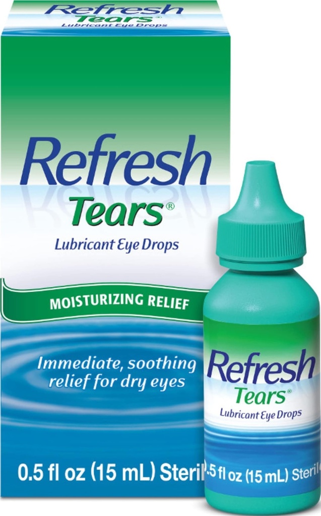Refresh TEARS Lubricant Eye Drops Artificial Tears, 0.5 fl oz (15 mL), 1 Count