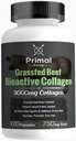 Primal Being Grassfed Beef Cartilage Collagen (Typ I-V & XI)- Unterstützt Haar, Haut, Nägel, Gemeinsame Gesundheit, Immunität, Verdauung, Post Exercise Recovery - 120 Kapseln, 3000 mg pro Servieren