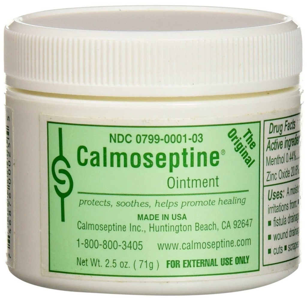 CALMOSEPTINE Diaper Rash Ointment Jar, 2.5 Oz (2 Pack)