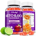 Keto Acv Gummies, Organic Apple Siider Äädikas Gummies, Keto Gummies, Gut Tervis Naistele, Probiootikumid Seedetrakti Tervis, Metabolism, GMO Vaba & Vegan - 120 Count