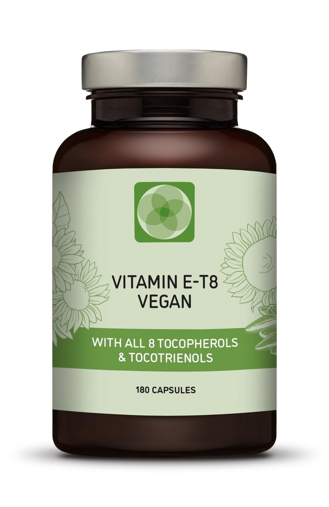 Unique Vegan Formula with All 8 Tocopherols and Tocotrienols Vitamin E – Contains no PAH’s, Heavy Metals, Contaminants or Preservatives - Certified Sustainable - Hair, Scars and Skin (180)