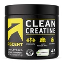 Ascent Clean Creatine Monohydrate Powder - 5G Per Serving, Creapure Supplement - Unflavored, 45 Servings