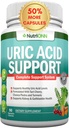 Uric Acid Flush - Herbal Uric Acid Cleanse Supplement - With Tart Cherry, Celery Seed Extract, Chanca Piedra, Devil’s Claw & Green Coffee Bean - Vegan - Supports Gallbladder and Kidney Health