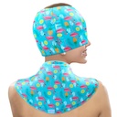 Migraine Relief Cap & Neck Ice Pack Wrap Set, Headache Relief Cap & Cervical Ice Pack, Hot and Cold Therapy for Headache, Neck & Shoulder Pain, Tension & Stress Relief, Post-Surgery Recovery