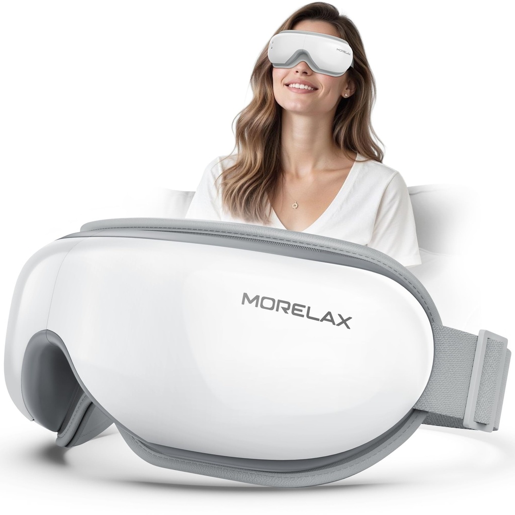 Eye Massager with Heat & Bluetooth Music, Birthday Gifts for Women, Reduce Eye Strain, Headache Relief and Improve Sleep, Eye Care Device for Migraine, Gifts for mom/Sister/Wife