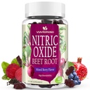 Nitric Oxide Beet Root Gummies 6000mg – Nitric Oxide Booster with Organic Beet Root, Grapeseed, Pomegranate, Vitamin C & B12 – Sugar-Free Beet Chewables Mixed Berry Flavor – 60 Gummies