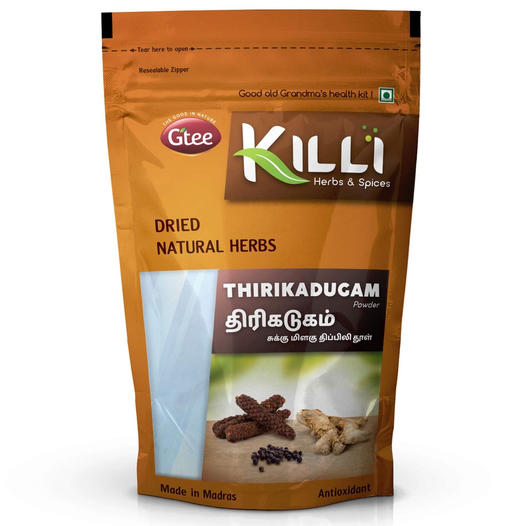 KILLI Thirikadugam | Trikatu | Thirukaduga Powder, 100g