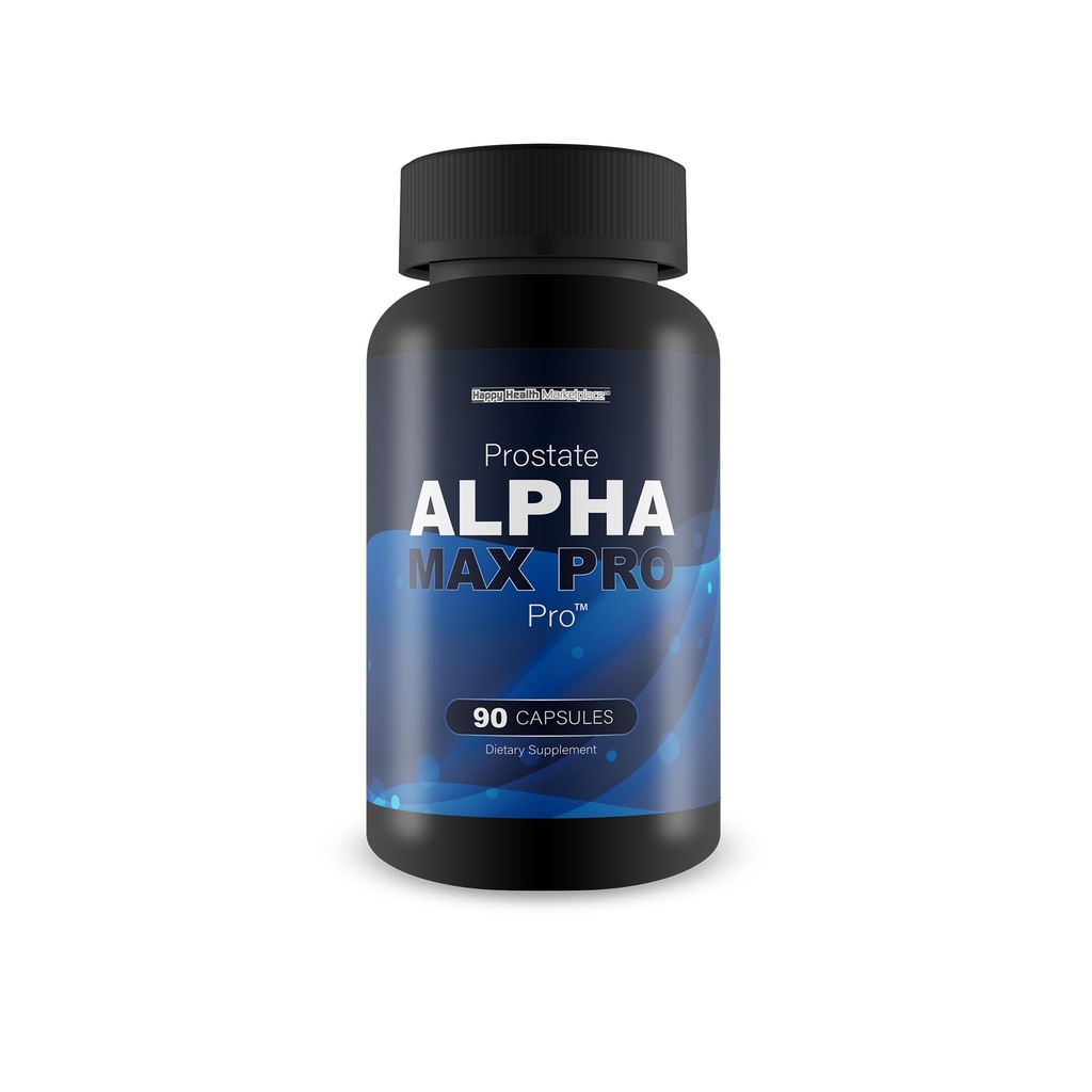 Prostate Alpha Max Pro - Our Best Prostate Support Supplement for Men’s Health & Function - Blended Male Pills for Stamina, T Performance, & Prostatitis Relief - Saw Palmetto Prostatitis Supplement