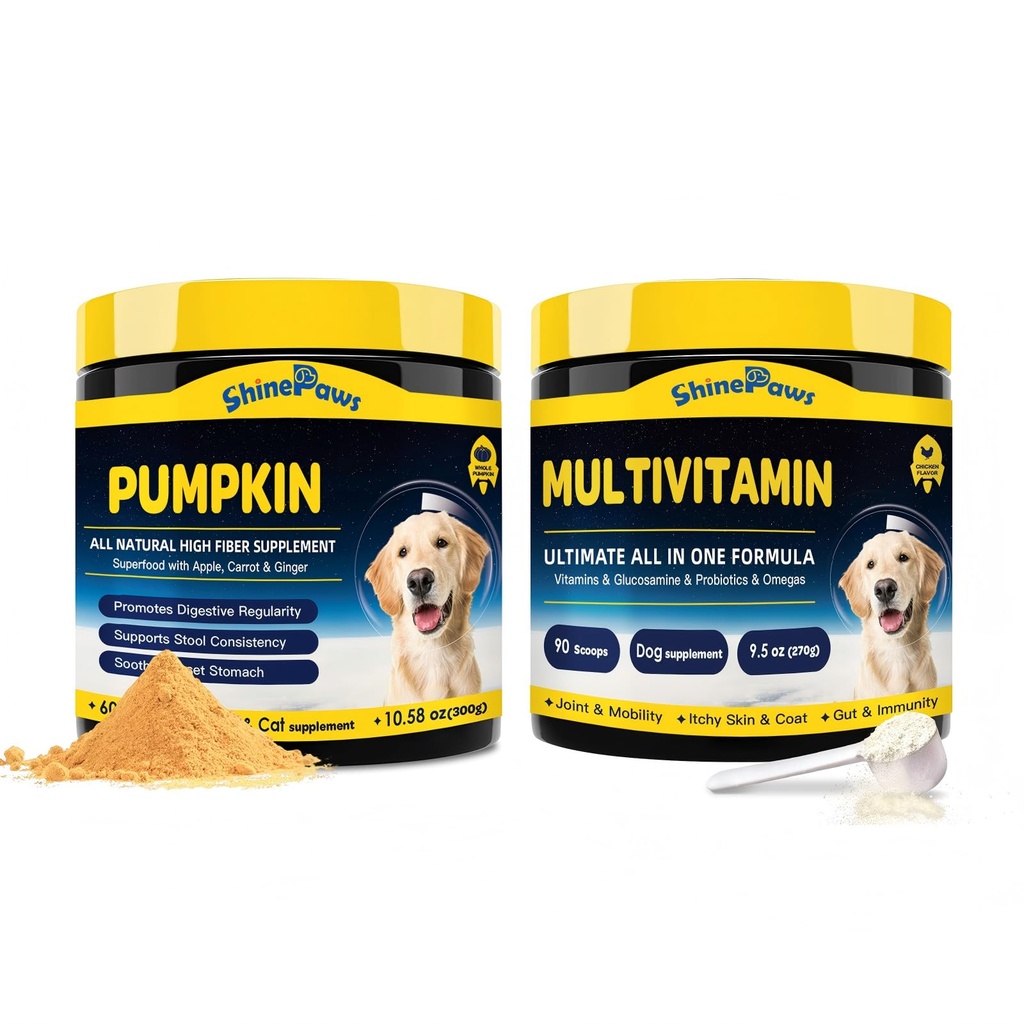 Dog Vitamins Powder & Pumpkin Powder