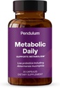 Pendulum Metabolic Dienos - Multi- padermės Probiotinis su Akkermansia muciniphila remti metabolizmo ir sustaino energijos lygiai - moterims ir vyrams - 30 kapsulės (1 rinkinys)