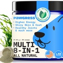 8-in-1 Dog Multivitamin – 100% Natural Supplement Powder with Colostrum for Healthy Skin, Joints & Energy – Made in USA – 30 Scoops