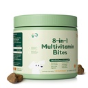 8-in-1 Dog Multivitamin Soft Chews - with Omega 3, Probiotics & Glucosamine - Immune, Skin, Joint, Digestive Support - Daily Supplement for All Dogs