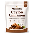 Metabolae Ceylon Cinnamon with MCT Oil, Highly Bioavailable Ceylon Cinnamon Supplements, Daily Wellness & Metabolic Balance Support, Non-GMO, Gluten Free, Vegan Friendly, 300 Softgels