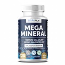 Mega Mineral – Complete Complex with Vitamin D, Calcium, Magnesium, Zinc, Potassium, Boron, Selenium, Chromium & Trace Minerals – Iron-Free – USA Made -Halal (120 Tablets)