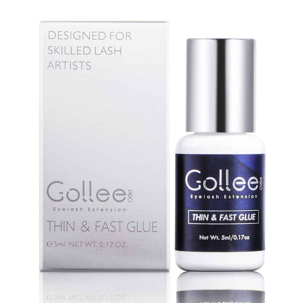 Eyelash Extension Glue High Flexibility Eyelash Glue 1 Sec Drying Time/Retention 6-8 Weeks/(0.17fl.oz / 5ml) Max Bond Thin Lash Adhesive for Eyelash Extension Lash Adhesive for Professional Use Only