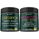 Herbpy Bundle 6in1 Myo-inositol Supplement & 4in1 Cardamom Capsules