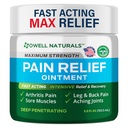Owell Naturals Deep Penetrating Pain Relief Joint & Muscle Therapy Ointment, with Arnica and MSM, Fast Acting for Arthritis Discomfort, Sore Muscles & Stiffness, Knee, Back, 3.5 oz
