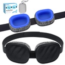 CLOZIA Eye Mask for Dry Eyes, Moisture Chamber Sleep Mask Silicone Cups | 0.7" Deep Eye Cups, Removable Soft Silicone Goggles, Blackout Design for Night Sleep, Travel, Shift Work & Sensitive Eyes