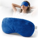 MORLIDEN Heated Eye Mask for Dry Eyes & Stye - Microwavable Warm Compress | For Blepharitis, Chalazion, MGD-Lightweight, No Heavy Pressure-Reusable Moist Heat Mask with Natural Flaxseed (Blue)