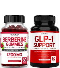 Berberine Gummies with Ceylon Cinnamon (60 Gummies) Premium Sugar-Free Berberine Ceylon Cinnamon Supplement and GLP-1 Supplement (60 Count) Support Gut Health & Metabolism - Non GMO & USA Made