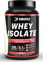 DMoose Whey Isolate Protein Powder I 26 g Protein I 5.1g BCAAS I Gluten Free I helps maintain Muscle Mass &apos Decrease Recovery Time I Chocolate " Vanilla I 30 Servings