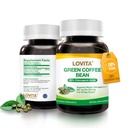 LOVITA Green Coffee Bean Extract 800mg, 80 Vegan Capsules | 40-Day Supply per Bottle, 50% Chlorogenic Acid, 4:1 Arabica Concentrate for Daily Wellness, Non-GMO, Gluten-Free