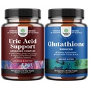Bundle of Uric Acid Cleanse & Detox - Green Coffee Beans with Turmeric, Tart Cherry & Celery Seed for Kidney Cleanser & Glutathione Supplement with Alpha Lipoic Acid & Milk Thistle for Skin Radiance