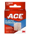 ACE 2 Inch Elastic Bandage with with Clips, Beige, Great for Wrist, Foot and More, 1 Count