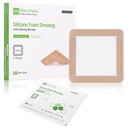 NeuHeils Silicone Foam Dressing with Border 6"x6", 5 Pack for Bed Sores | Pressure Ulcers, Leg Ulcers, Surgical Wounds & Skin Tears | High Absorbency, Painless Removal, Waterproof & Cushioned