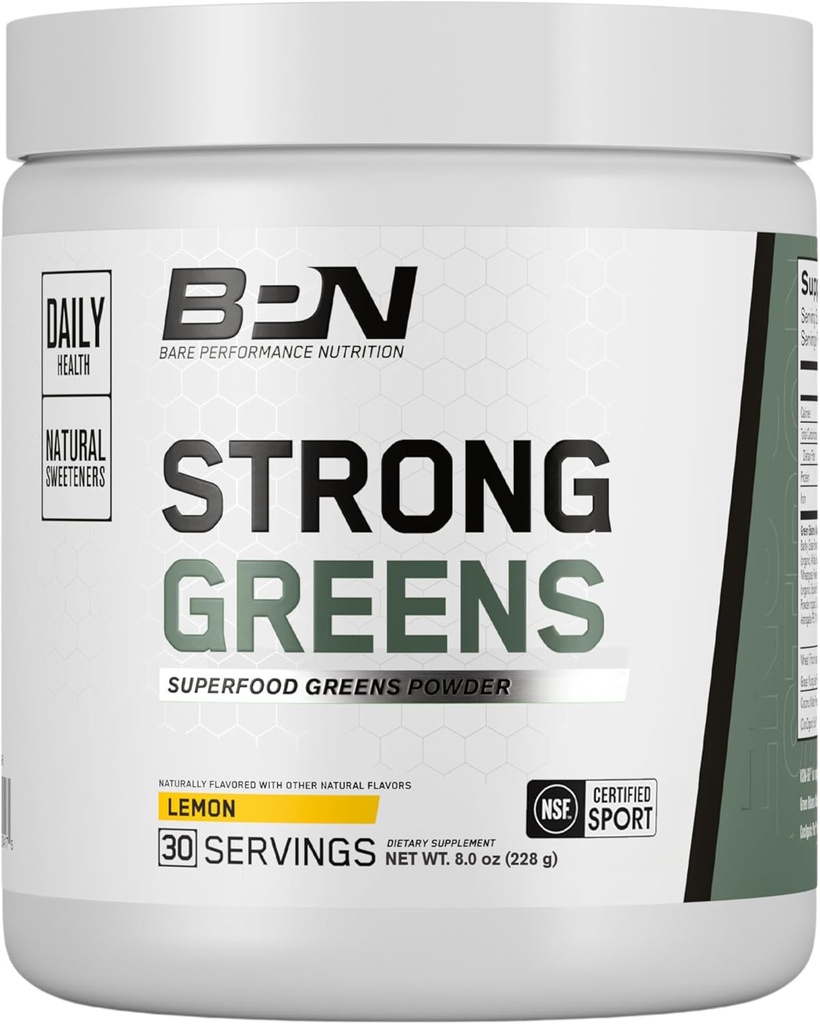BAE PERFORMANCE NUTRITISI, BPN Greens Superfood Powder, Lemon, 30 Servis
