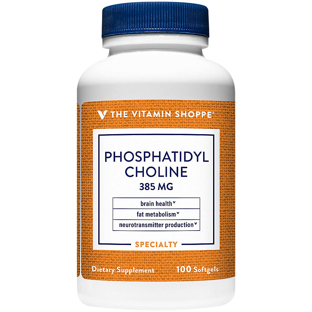The Vitamin Shoppe Phosphatidyl Choline 385MG (from Soy Lecithin) (100 Softgels)