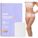 Portable Menstrual Pain Relief Heat Patch, Adhesive Heat Patches for Period Cramps and Backache Relief, Disposable Air Activated Body Warmers - Up to 10 Hours