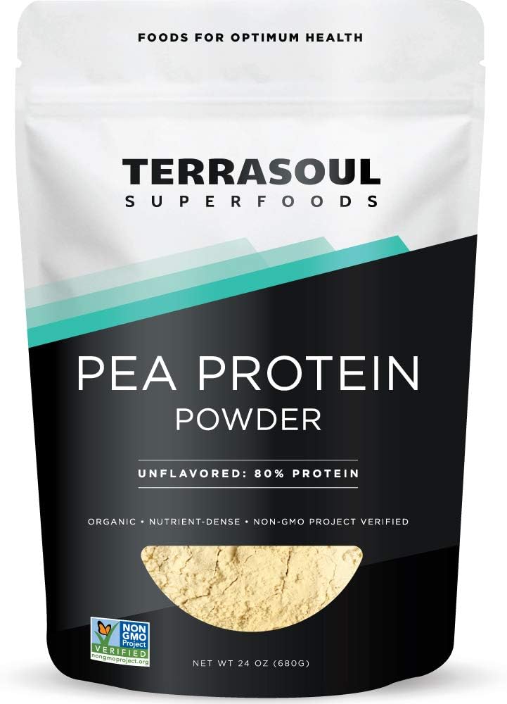Terrasoul Superfoods Bio Pea Protein, 1.5 Lbs - European Sourced | Unflavored | Glatte Texture