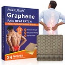 Graphene Pain Heat Patches, 24Pcs Self-Adhesive Ultra Strength Pain Patches, Long Lasting Constant Warmth, Natural Warm Patches for Back Neck Knee Shoulder Joint Muscle Stiffness