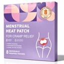 Menstrual Heat Patches 8 Count – Air Activated Self Warming Pads, Drug Free | Air Activated Self Warming | Drug Free Cramp Relief | 8 Hour Long Lasting | Portable & Discreet | Wearable Warm Pads
