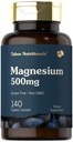 Tahoe Nutritionals Magnesium 500mg | 140 Coated Caplets | Non-GMO & Gluten Free Supplement
