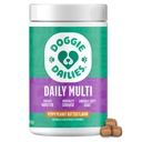 Doggie Dailies 5-in-1 Multivitamin Soft Chews, Peanut Butter, 225 Count | Supports Skin and Coat, Joint Health, Digestion & Immune Function for Dogs, Antioxidant-Rich Daily Supplement