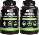 Pure Original Ingredients Garcinia Cambogia, No Magnesium or Rice Fillers, Always Pure, Lab Verified (365 Count) (Pack of 2)