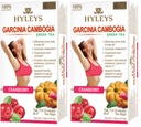 HYLEYS Tea Garcinia Cambogia Green Tea with Cranberry Flavor - 25 Tea Bags (Pack of 2)