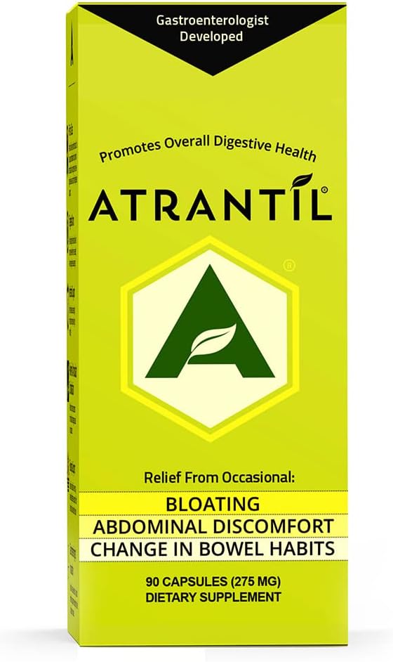 Atrantill 90 Capsulations-Antixidant packed polyphnol for Bloating and Pas Remond, Abomominal Dissociation, Constition, Redition, Posttos, Posttos, เปลี่ยนแปลง นิสัยของโบเรล และสุขภาพการกินผัก