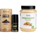 bixa BOTANICAL Shilajit Resin + Ashwagandha Root Powder | Natural Energy & Supports Stamina Booster for Men | Supports Muscle, Mood & Immunity | Vegan Herbal Combo