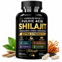 Shilajit Capsules for man with Ashwagandha & Ginseng, 120 Count | 8-in-1 botanical blend with Shilajit 30:1 for daily vitality support