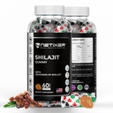 Shilajit Gummies for Men & Women – Himalayan Shilajit Extract Gummies with Fulvic Acid & Trace Minerals – Natural Herbal Mineral Complex – Vegan Gummies Supplement – 60 Count