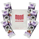 Moon Energy Bar Strawberry, 270g Pack (45g x 6 Bars), High Fibre, Freeze-Dried Fruits, Dates & Nuts, Nutritious, Fruit Bar Snack