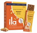 ILA Adaptogen Energy Bar — Peanut, 9g Plant Protein with Reishi & Ashwagandha, Organic Whole-Food Snack, Non-GMO, Gluten-Free, Dairy-Free, Vegan (12 Bars)