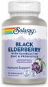 Extrato de Elderberry preto SOLARAY com zinco, probióticos e vitamina C