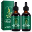 HUYEHF Mullein Drops, Mullein Leaf Extract Drops for Lungs Cleanse and Phlegm, Fast Absorption Powerful Mullein Extract for Stronger Lungs (2)